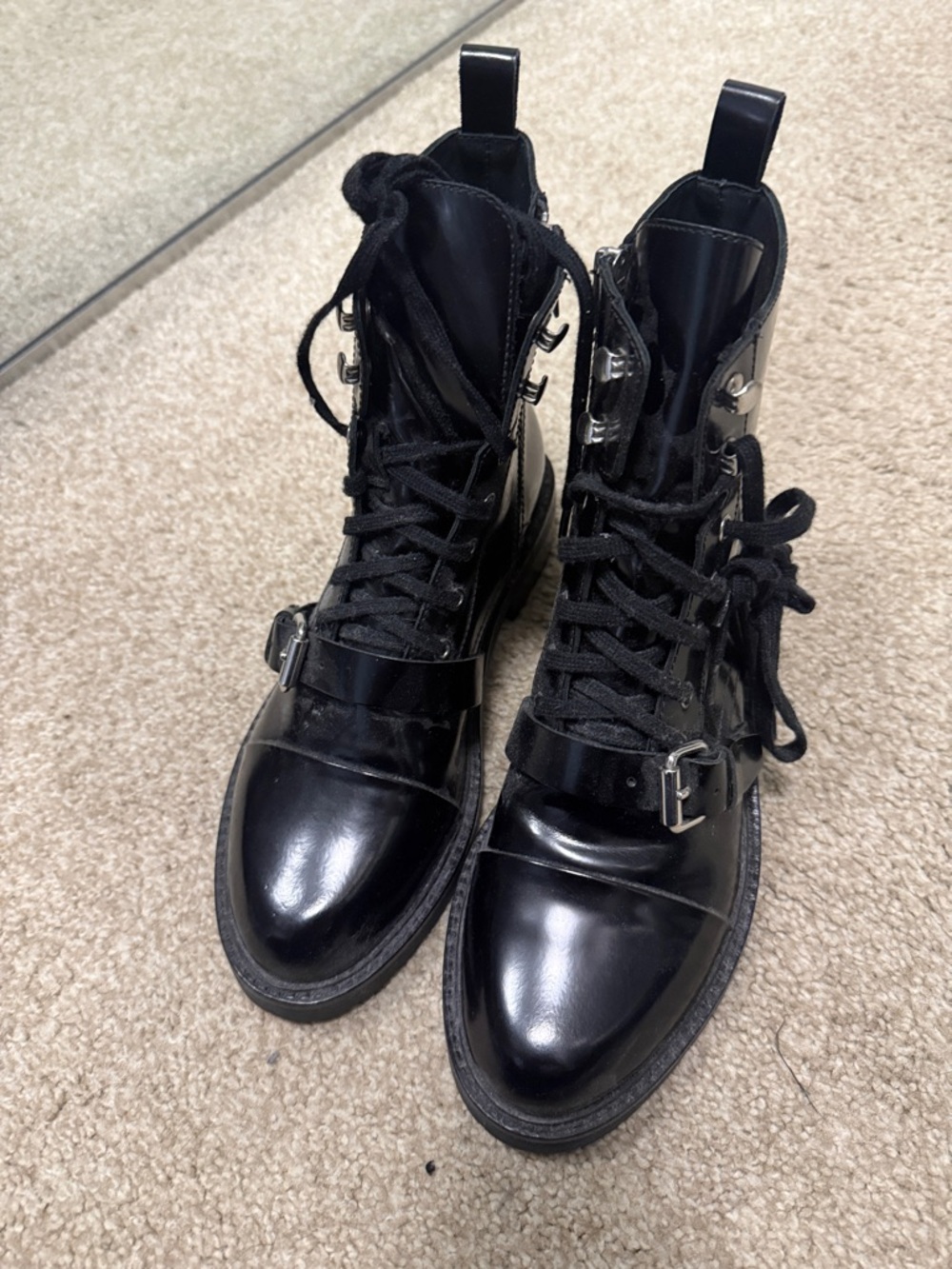 All Saints combat boots